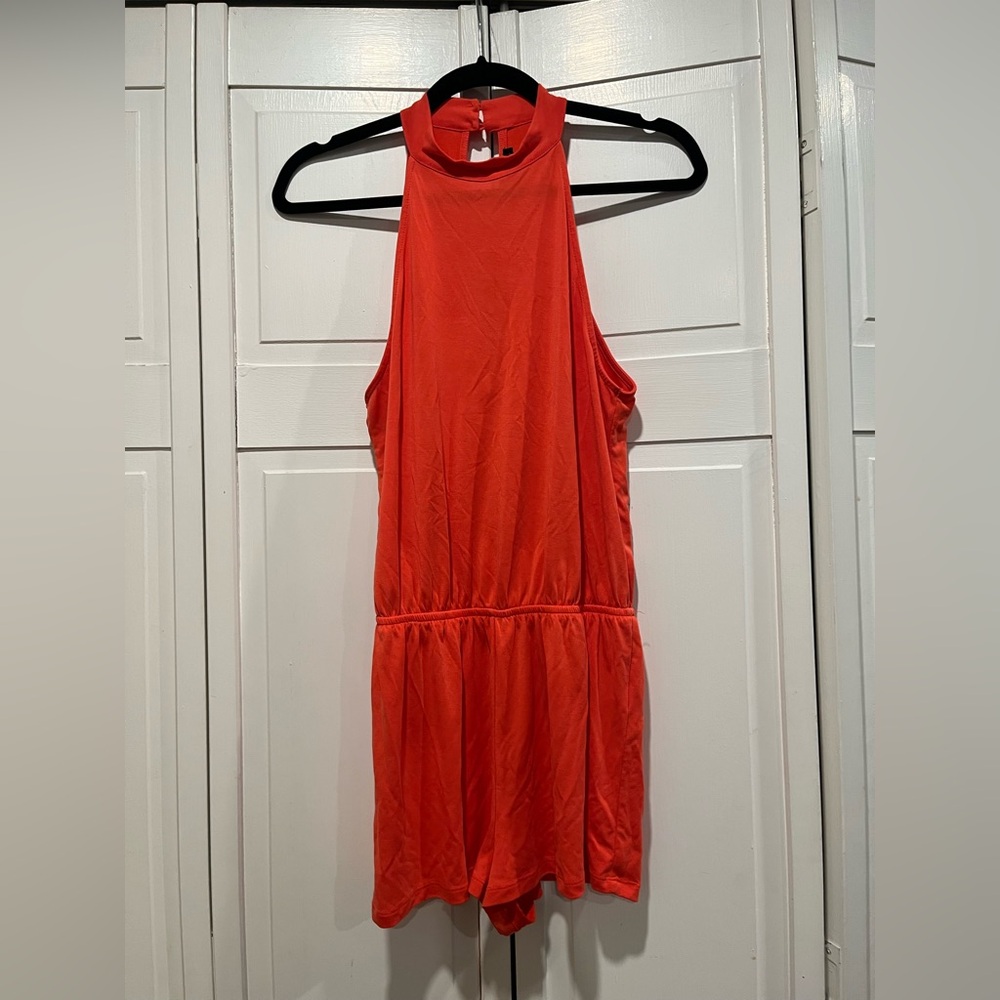 Romper by forever 21 orange